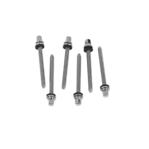 DW 2.75" Tension Rod Standard True Pitch - Chrome [6 pack]