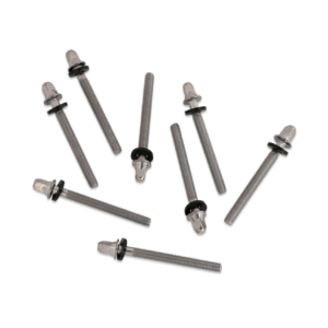 PDP 50mm True Pitch Tension Rods Chrome [8pk]