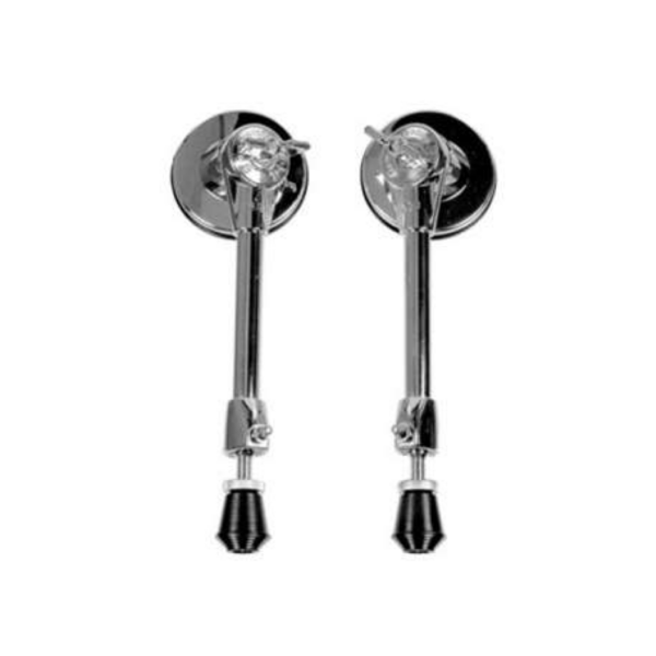 DW Bass Drum Spur Set – Chrome [Pair]